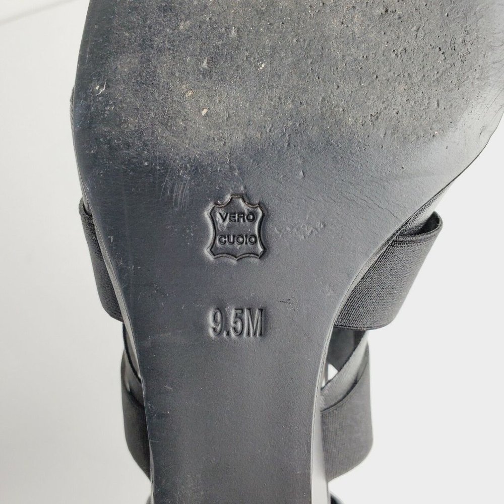 Donald Pliner Lelle Women's Black Strappy Caged Wedge Sandals Sz 9.5M - Picture 10 of 10